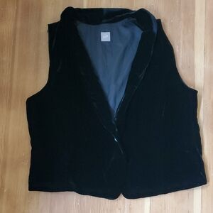 J. Jill Black Velvet Women's Vest